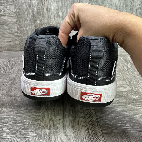 Vans Zahba Men's size 12 Black White Leather Shoes - Picture 6 of 8